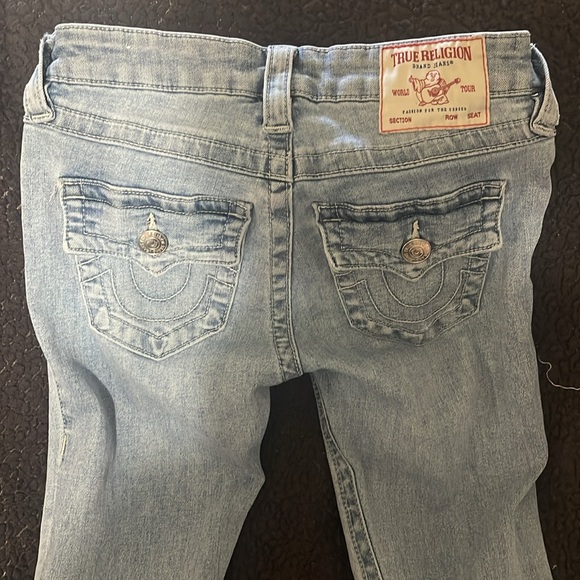 True Religion Joey Low Rise Flare Jeans Size 24 - Picture 2 of 8